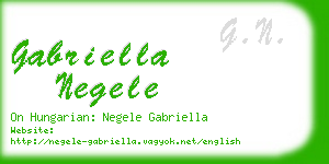 gabriella negele business card